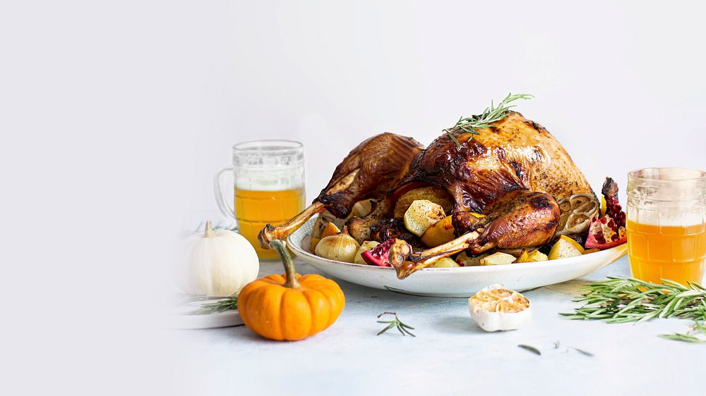 Homemade thanksgiving turkey desktop wallpaper