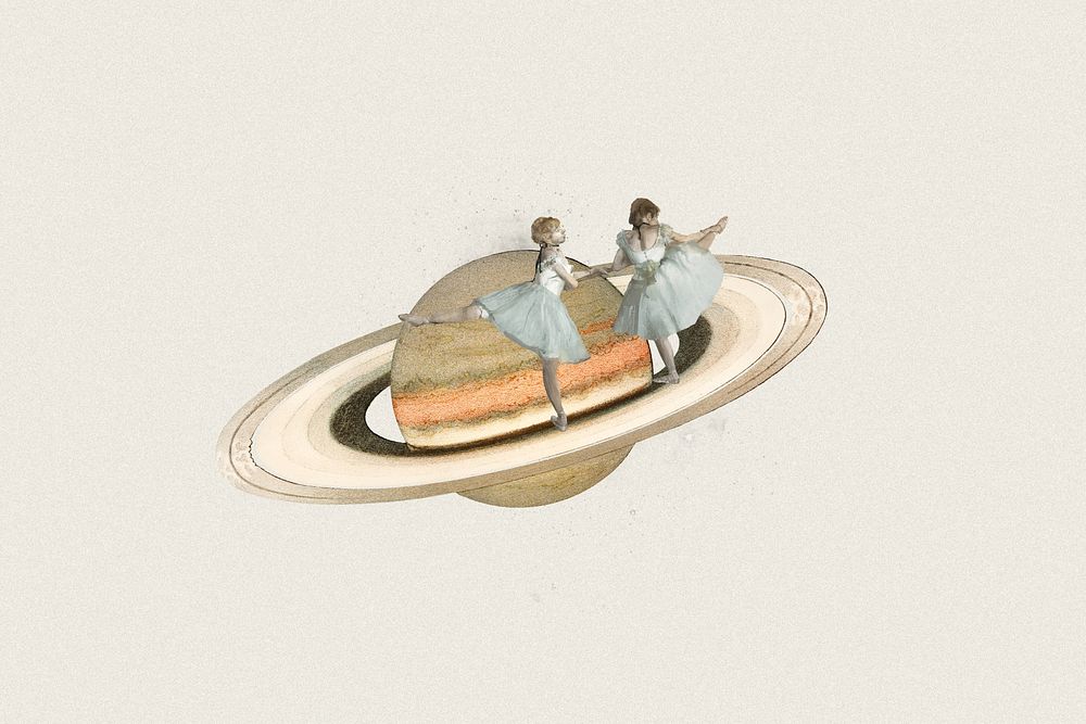 Dancing ballerinas, aesthetic Saturn remix