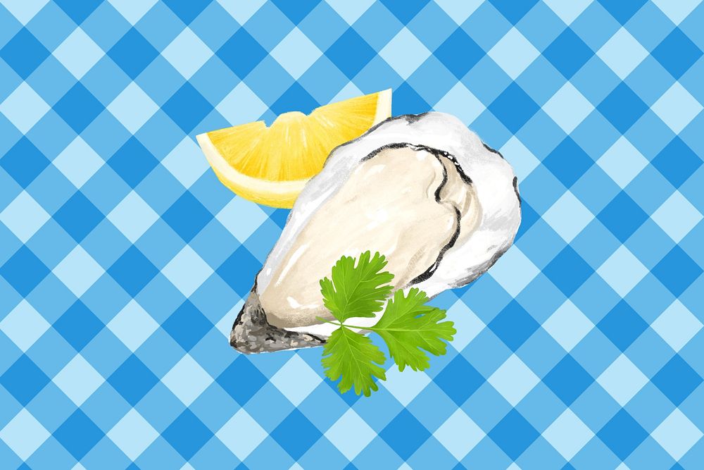 Fresh oyster, seafood illustration