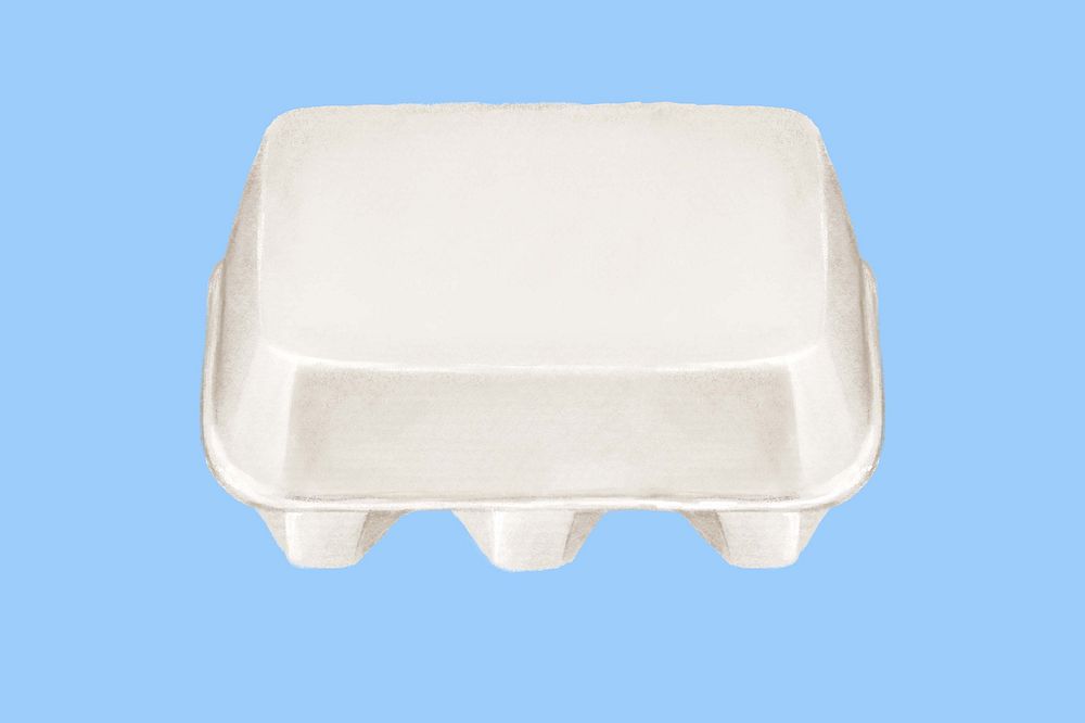 Egg carton, object illustration