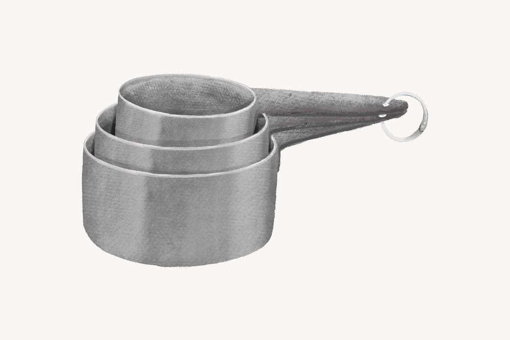Measuring cups, object illustration
