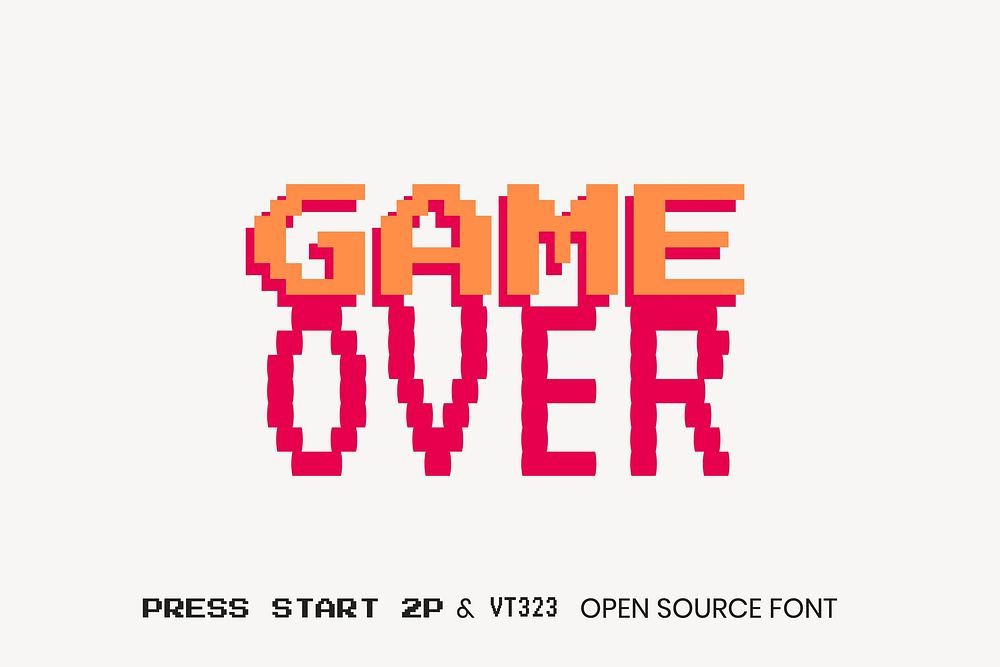 Press Start 2P & VT323 open source font by CodeMan38 and Peter Hull