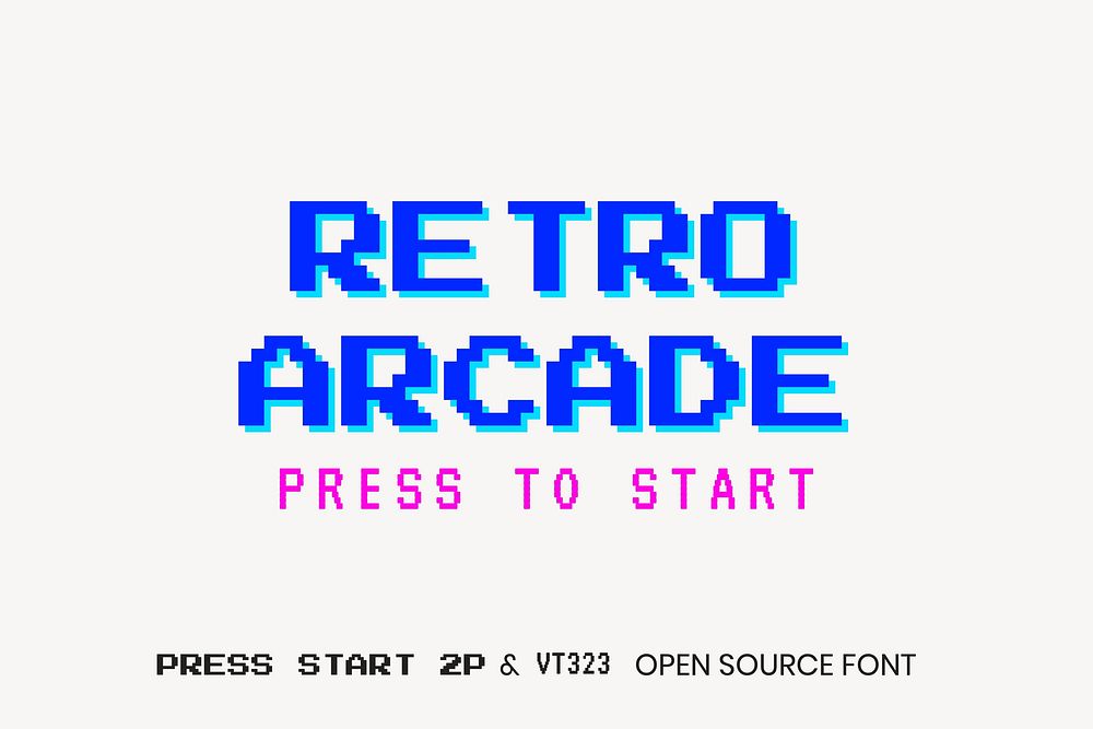 Press Start 2P & VT323 open source font by CodeMan38 and Peter Hull