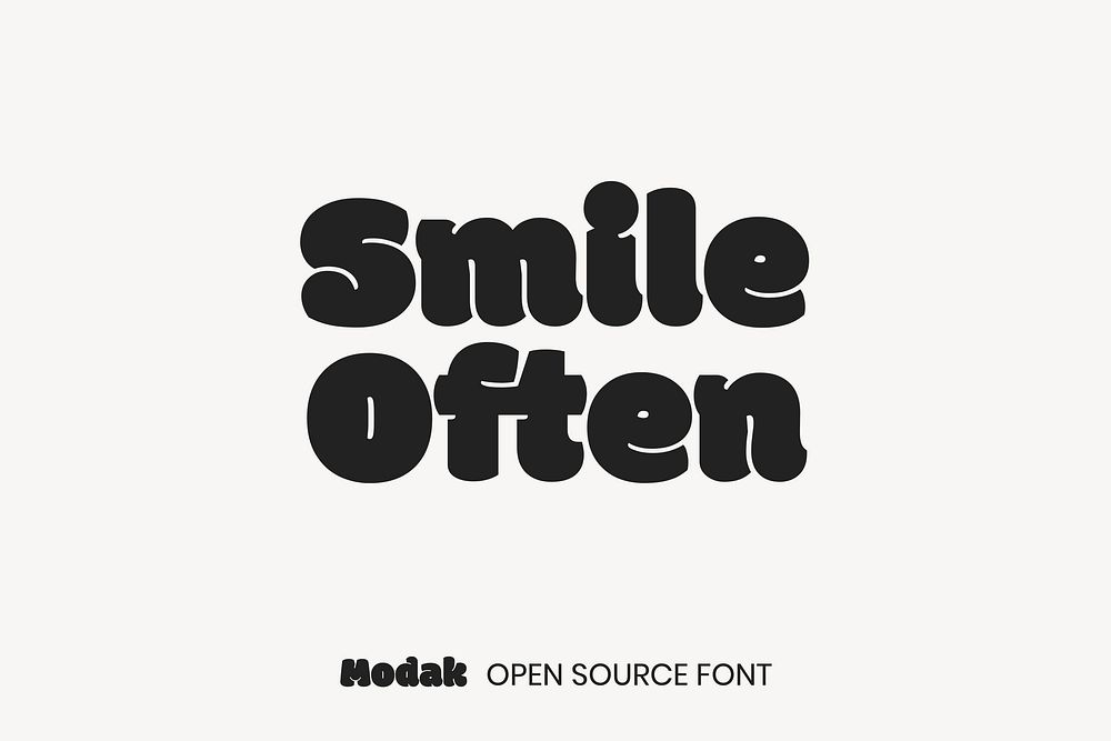 Modak open source font by Ek Type