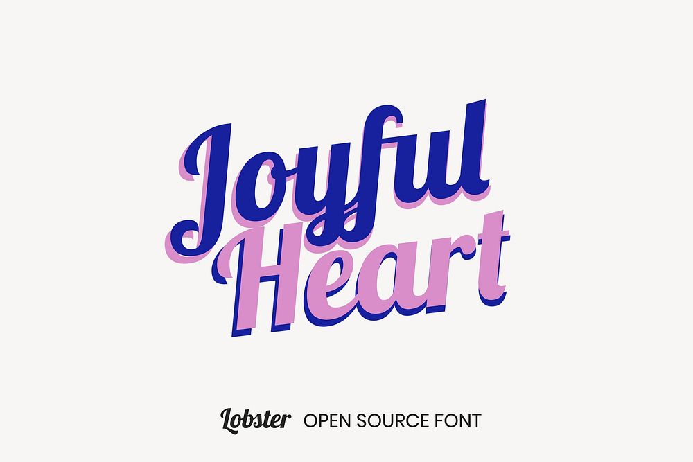 Lobster open source font by  Impallari Type