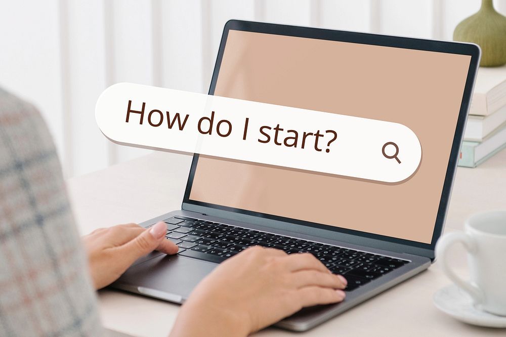 How do I start search screen laptop