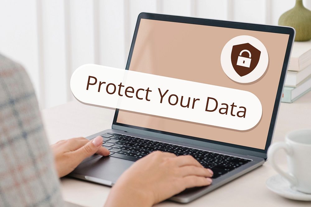 Protect your data search screen laptop