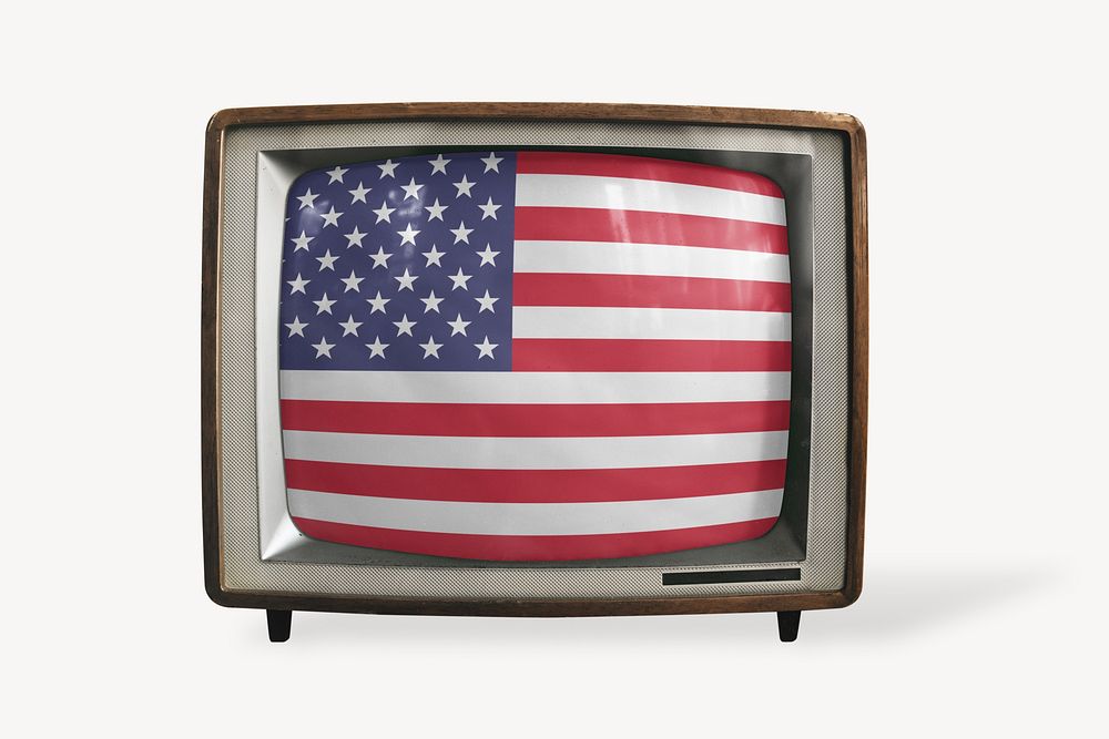 TV flag of America 
