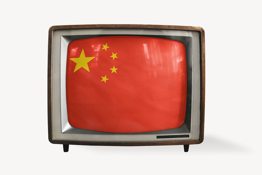 TV flag news of China