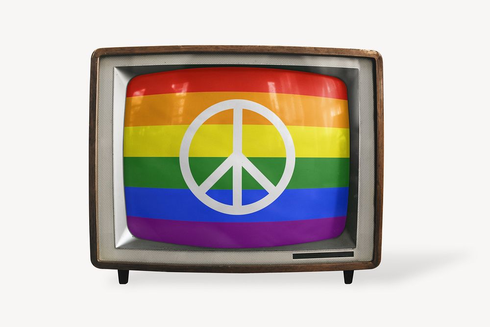 TV LGBTQA+ peace flag