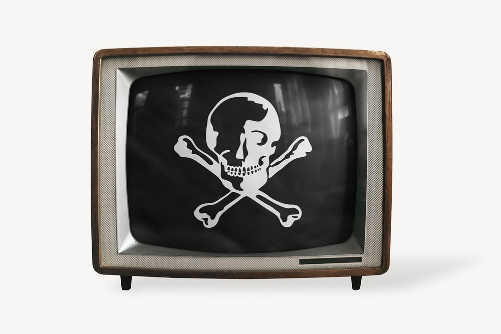 TV black pirate flag