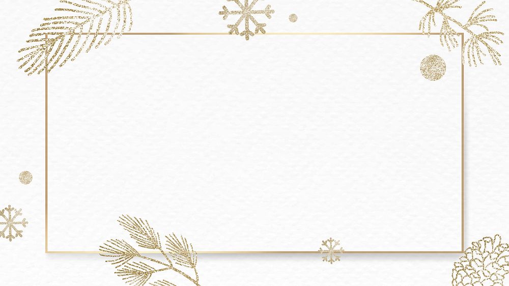 Festive white Christmas desktop wallpaper