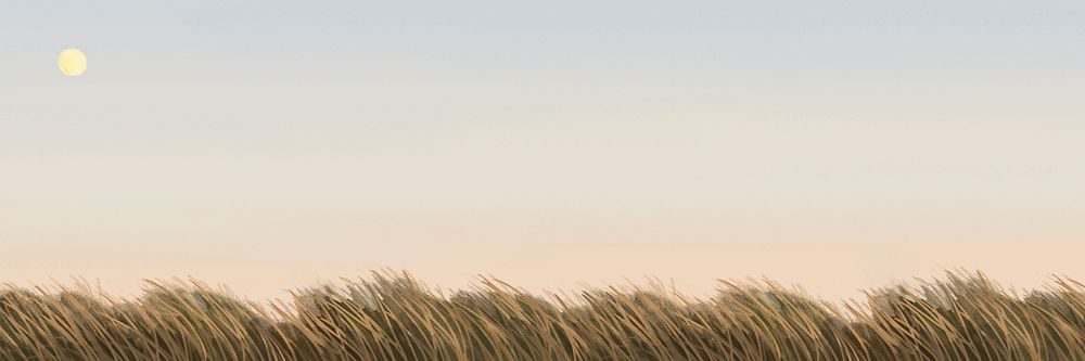 Twilight field, pastel background for banner