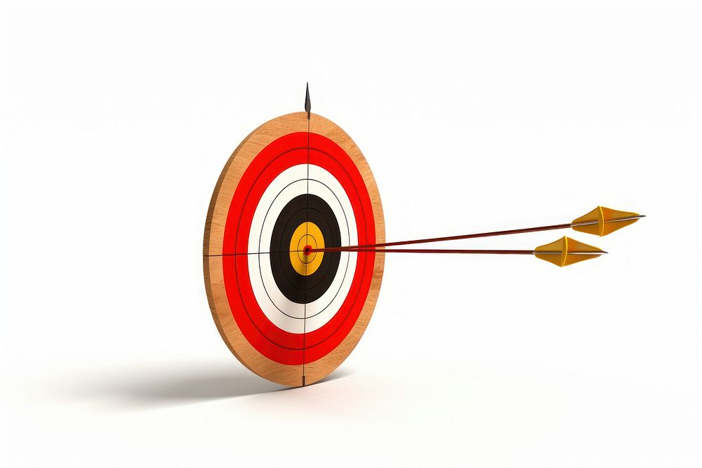 Archery sports darts white background. AI generated Image by rawpixel.