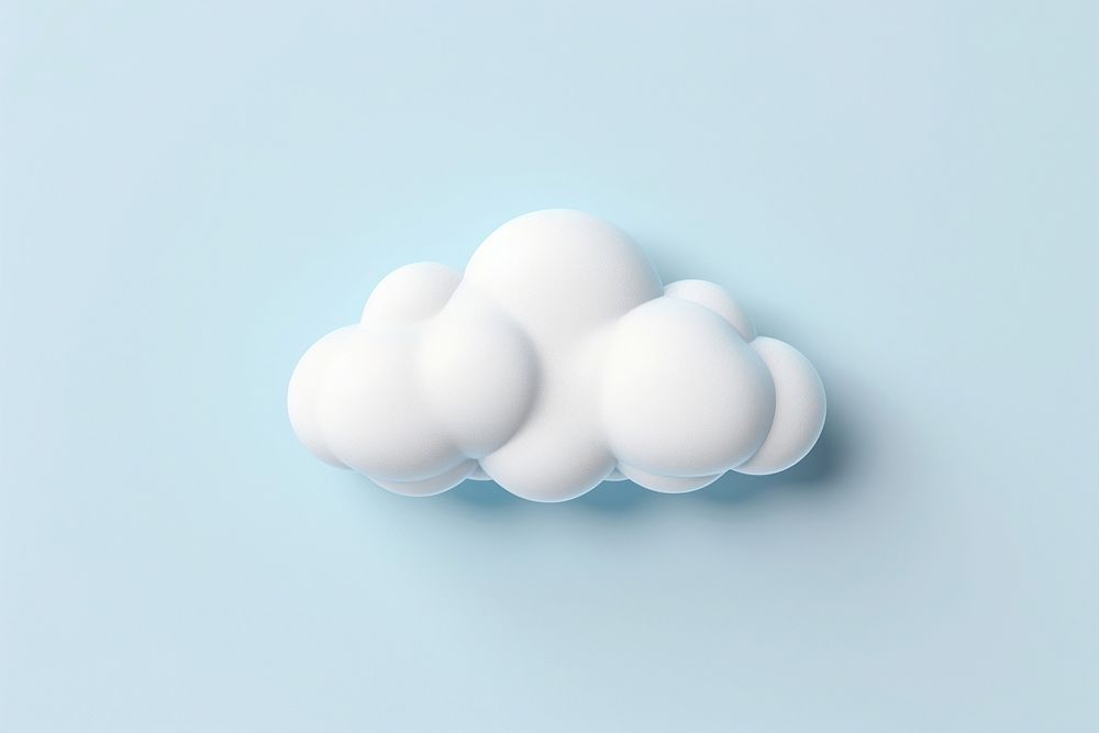 White cloud fluffy circle. AI generated Image by rawpixel.