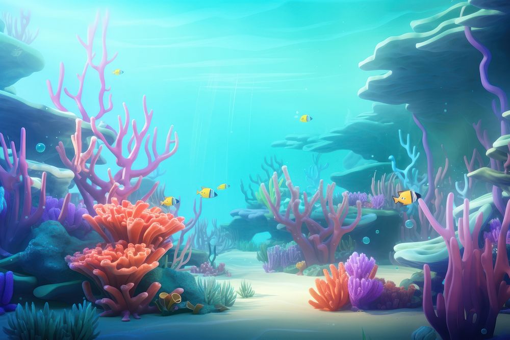 Underwater aquarium outdoors nature. AI generated Image by rawpixel.