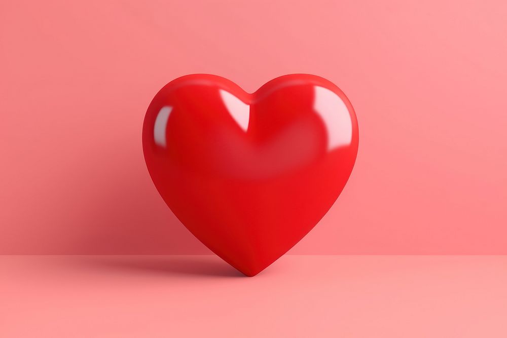 Heart red passion circle. AI generated Image by rawpixel.