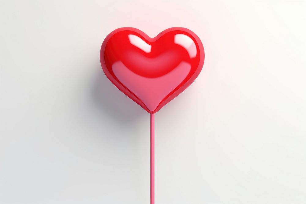Lollipop heart confectionery heart shape. AI generated Image by rawpixel.