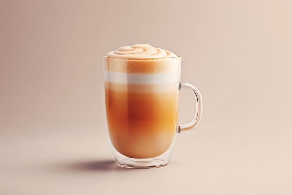 Latte cup coffee drink. AI generated Image by rawpixel.