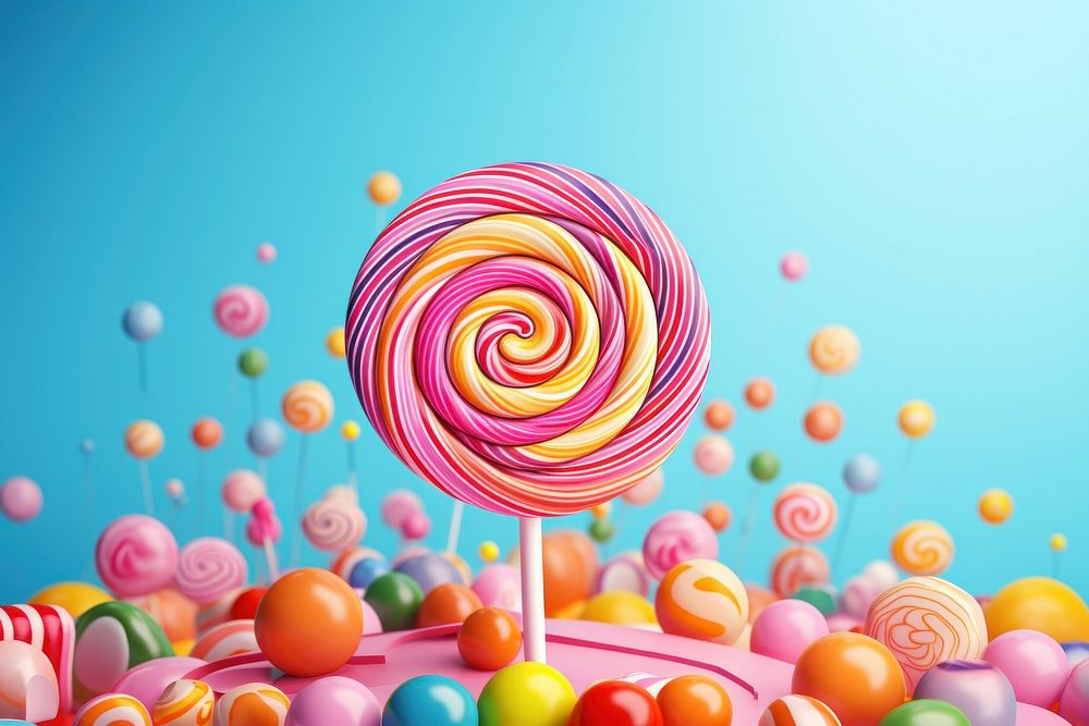 Lollipop confectionery candy food. 