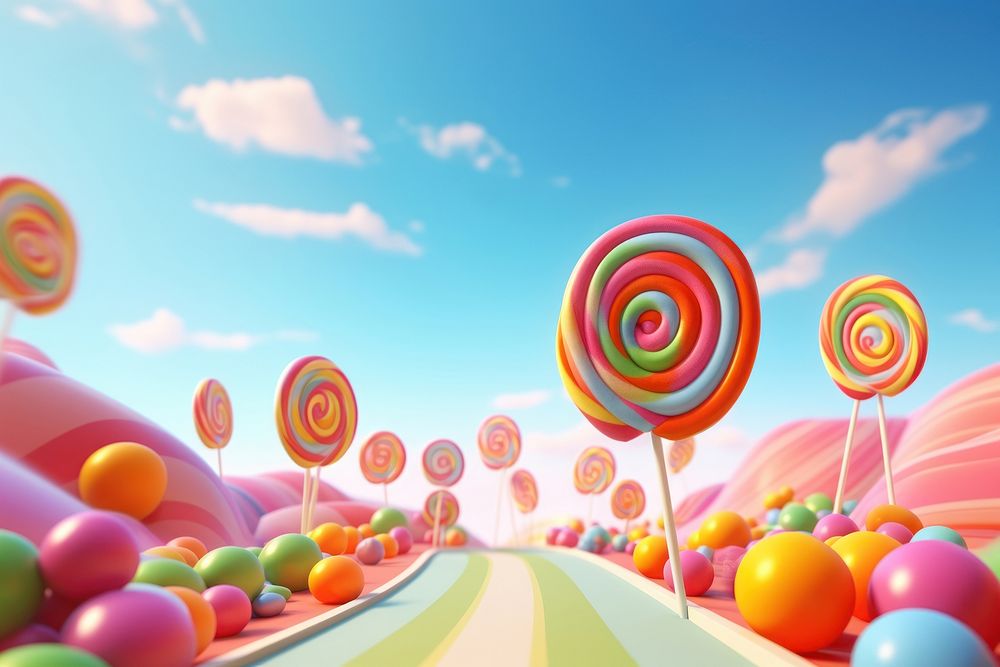 Lollipop confectionery candy food. 