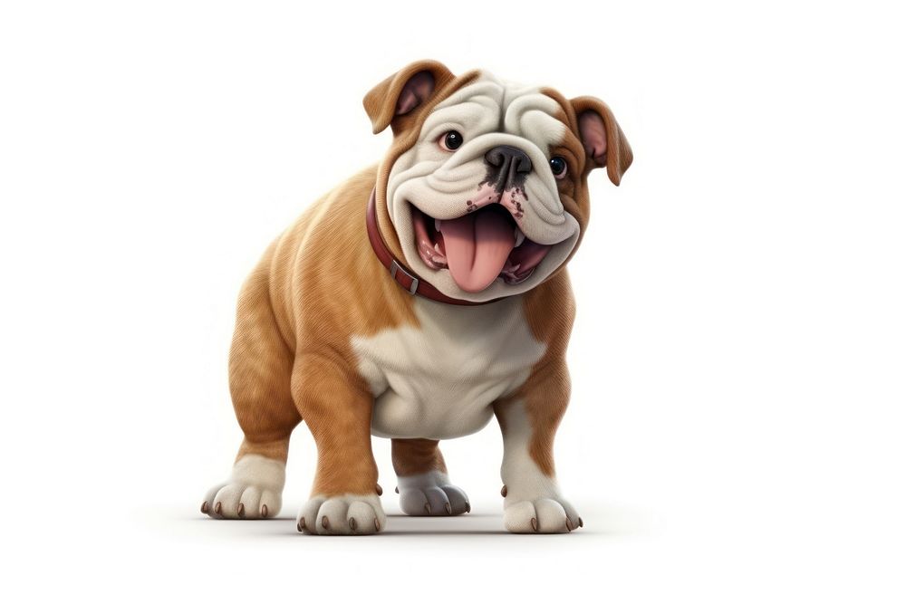 Bulldog pet mammal animal. AI generated Image by rawpixel.