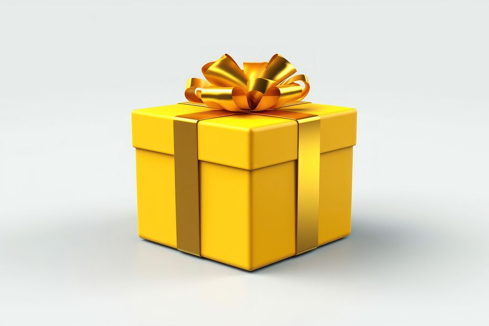Box present gift white background. AI generated Image by rawpixel.
