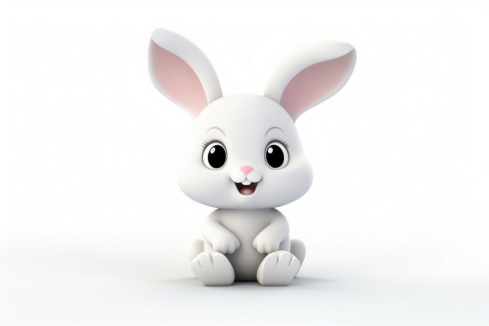 Figurine cartoon mammal rabbit. AI generated Image by rawpixel.
