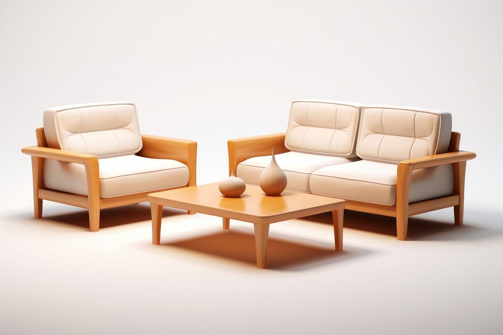 Furniture armchair table comfortable.