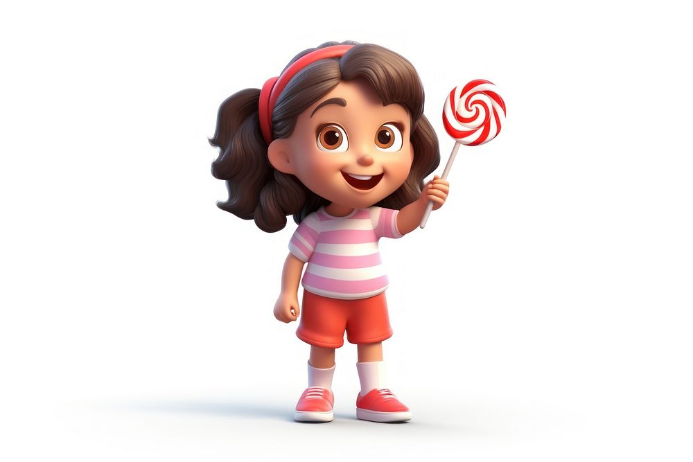 Lollipop smiling cartoon candy. AI generated Image by rawpixel.