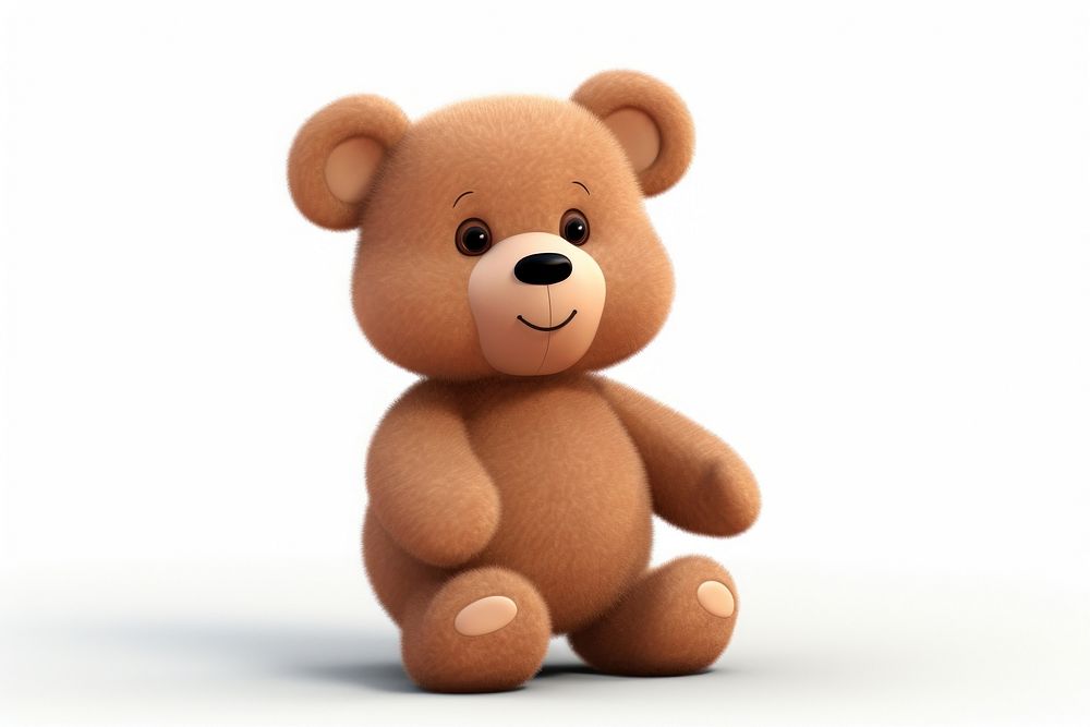 Cartoon plush bear toy. AI generated Image by rawpixel.