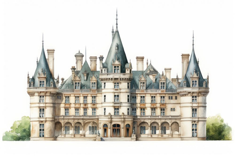 Architecture building landmark castle. AI generated Image by rawpixel.