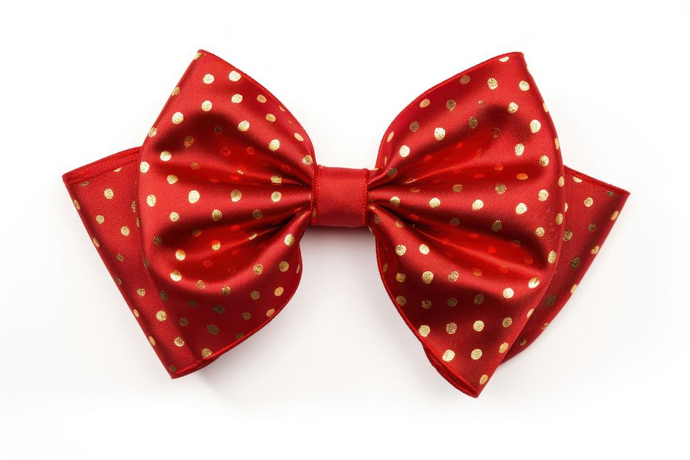 Christmas gold bow red. AI generated Image by rawpixel.