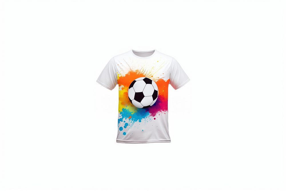 T-shirt sports football white. AI generated Image by rawpixel.