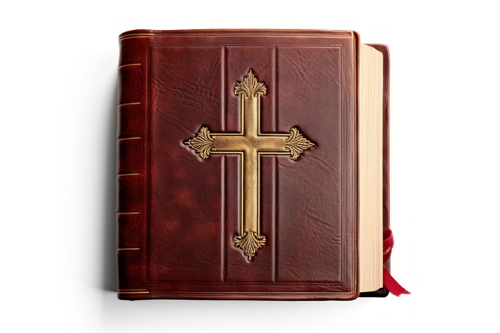 Cross diary white background spirituality. AI generated Image by rawpixel.