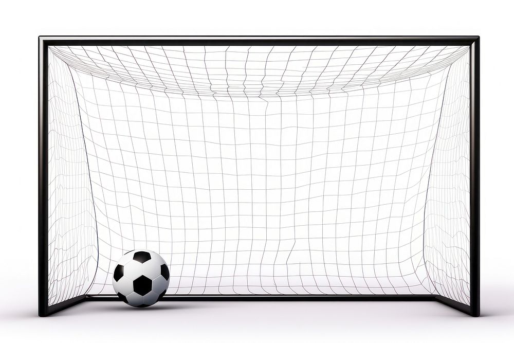 Football sports goal white background. AI generated Image by rawpixel.