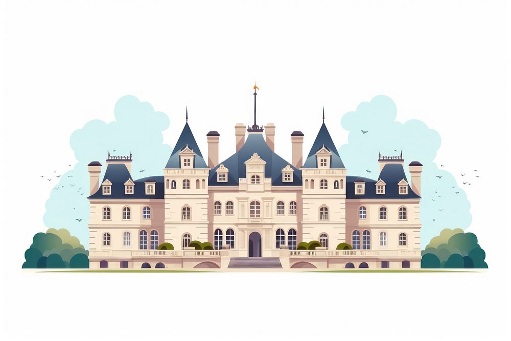 Architecture building castle outdoors. AI generated Image by rawpixel.