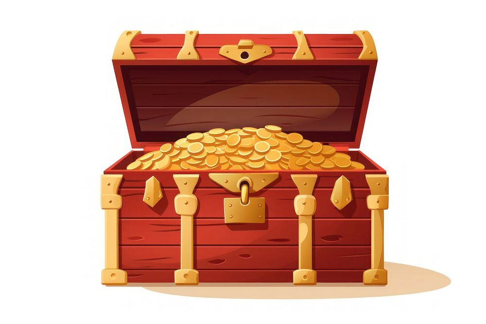 Opened treasure chest investment container letterbox. AI generated Image by rawpixel.