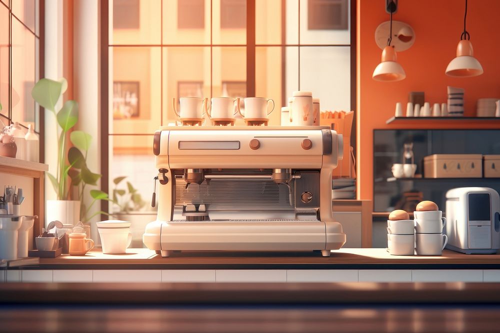 Coffee appliance kitchen cup. AI generated Image by rawpixel.