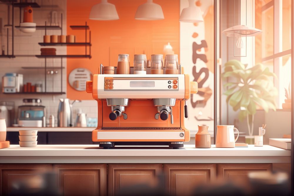 Coffee appliance kitchen coffeemaker. AI generated Image by rawpixel.