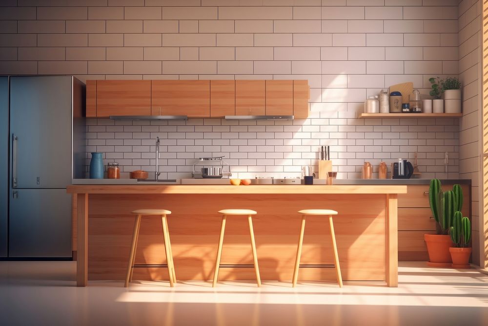 Kitchen furniture appliance room. AI generated Image by rawpixel.