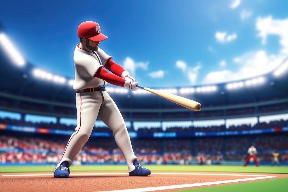 Baseball adult softball sports. AI generated Image by rawpixel.