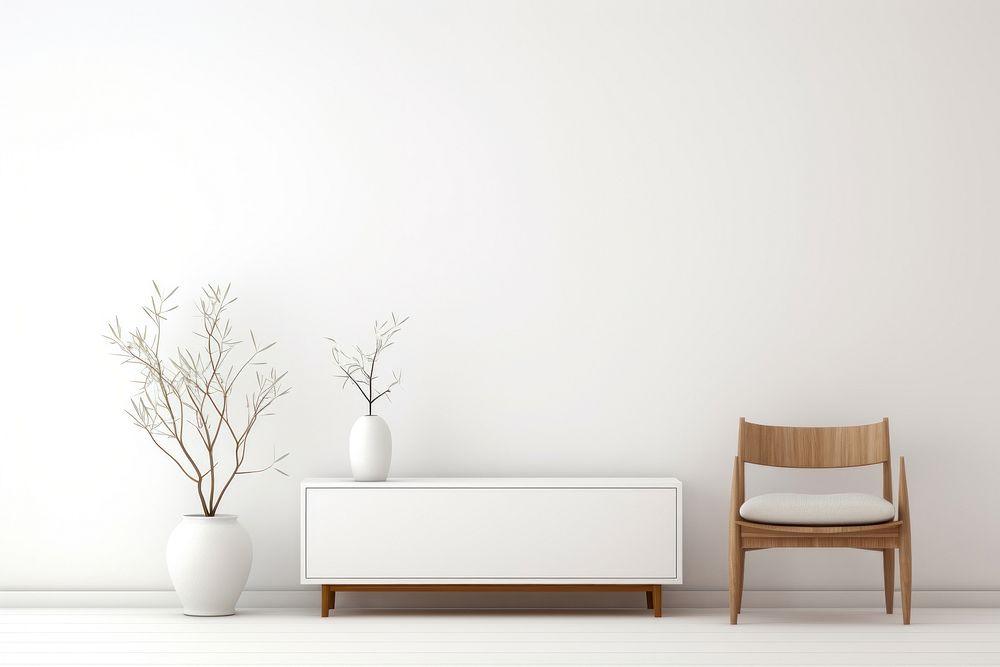 Furniture architecture sideboard indoors. AI generated Image by rawpixel.