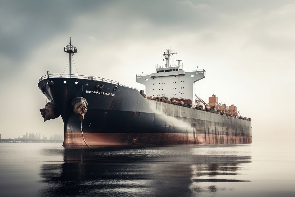 Vehicle tanker ship boat. AI generated Image by rawpixel.