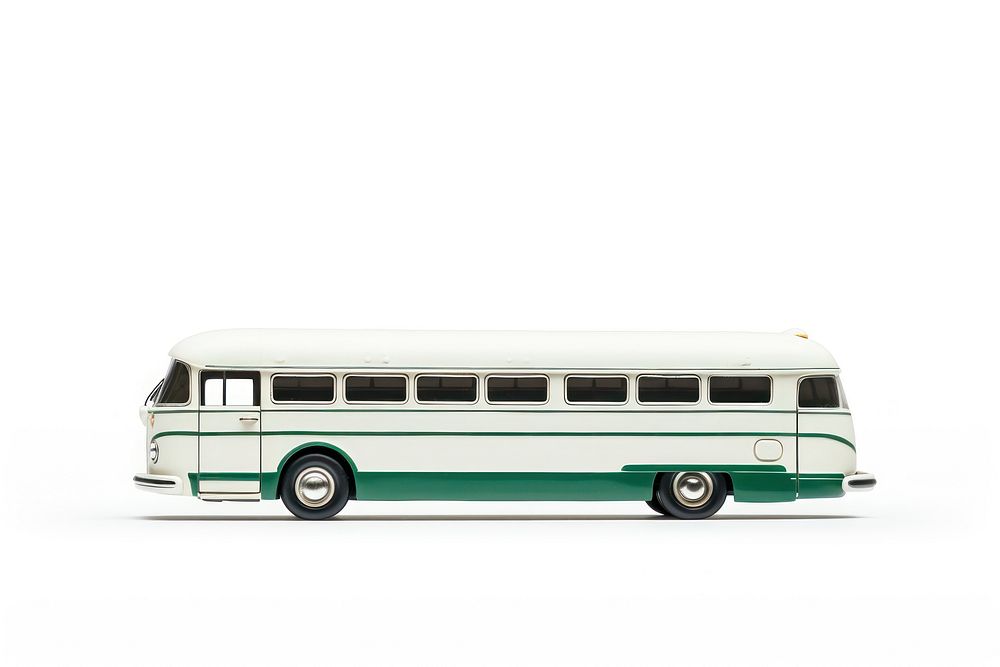 Vehicle bus white background transportation. AI generated Image by rawpixel.