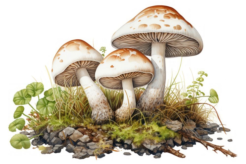 Allomyrina dichotoma mushroom fungus agaric. AI generated Image by rawpixel.