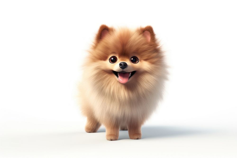 Pomeranian mammal animal pet. AI generated Image by rawpixel.