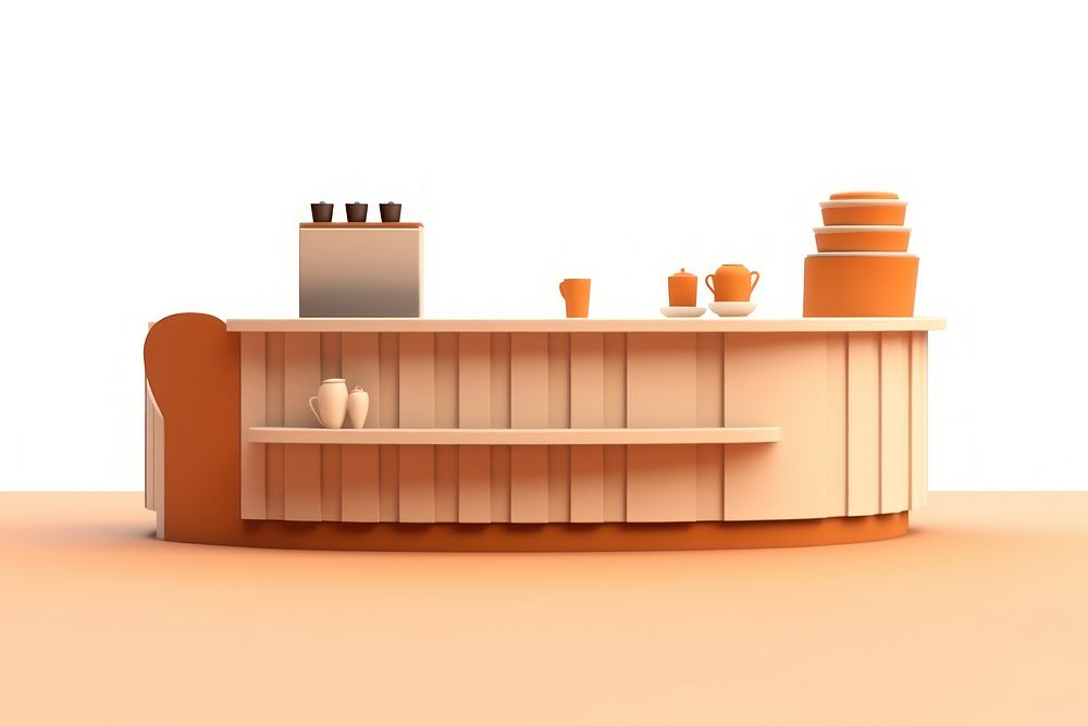 Furniture sideboard table reception. AI generated Image by rawpixel.