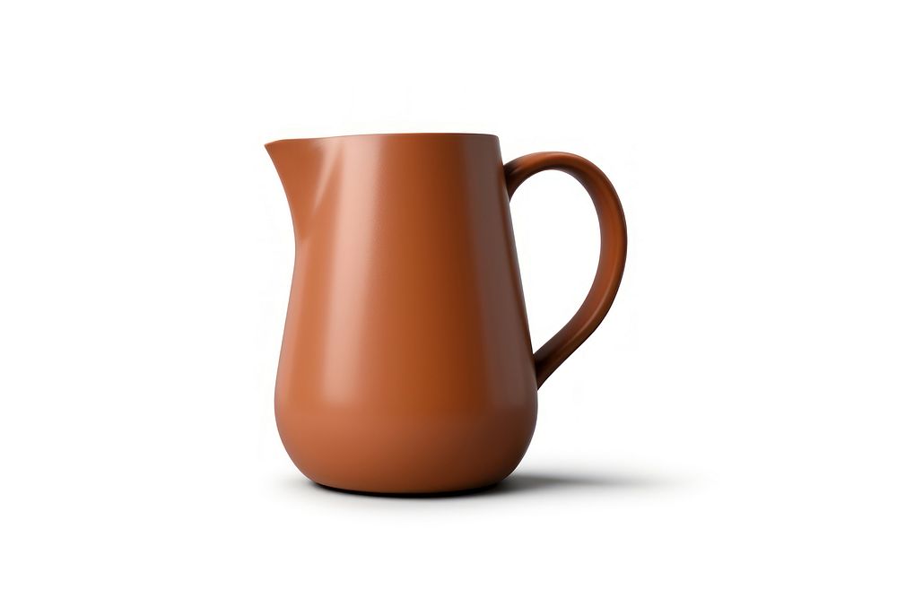 Jug cup mug white background. AI generated Image by rawpixel.