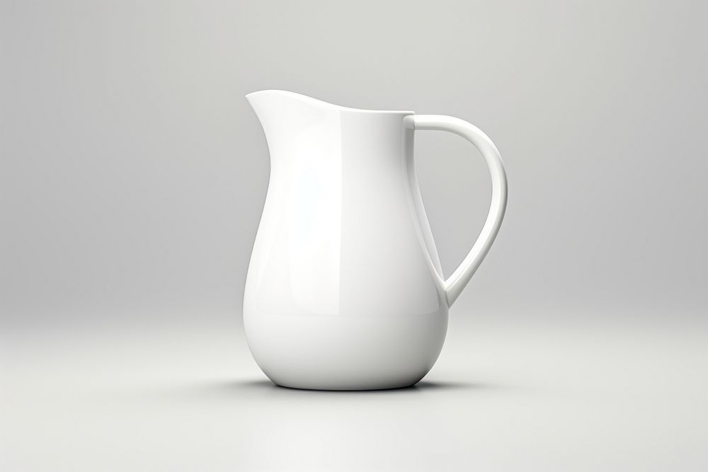 Jug porcelain white cup. AI generated Image by rawpixel.